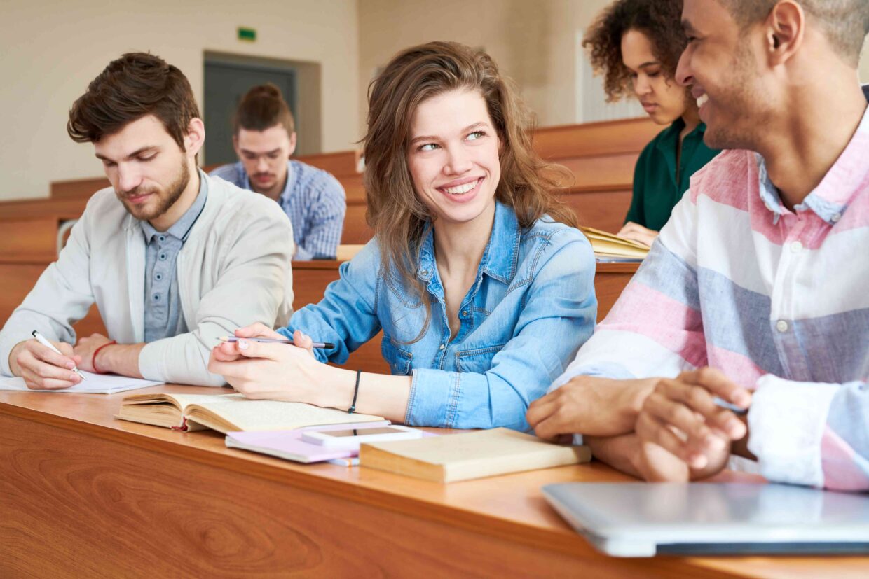 BWL-Studenten an der Hochschule.